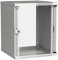 ITK Шкаф настенный LINEA WE 15U 600х650мм дверь стекло серый | код LWE3-15U67-GF | IEK